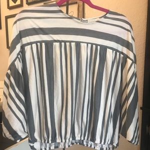 Lucky Brand Stripped Blouse/Top